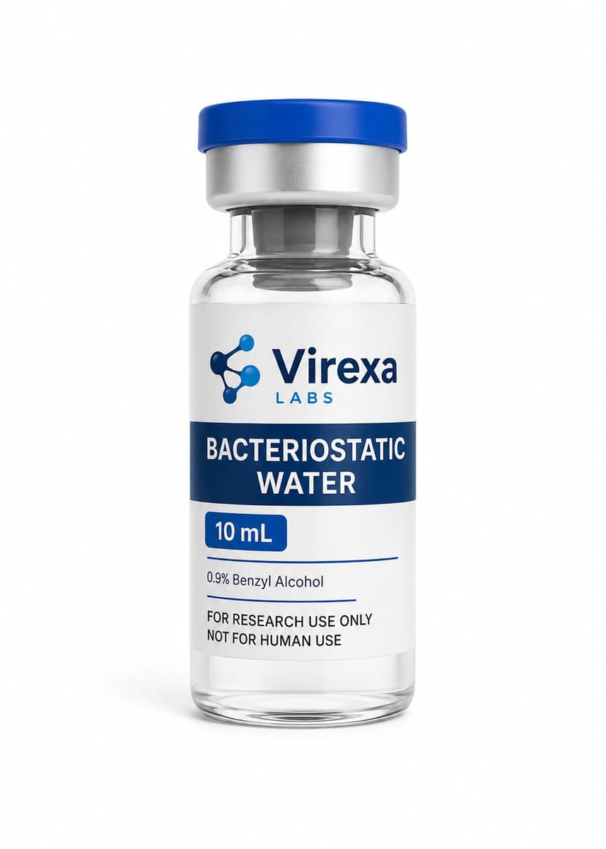 Bacteriostatisch Water 10mL – onderzoeksbenodigdheid, Virexa Labs