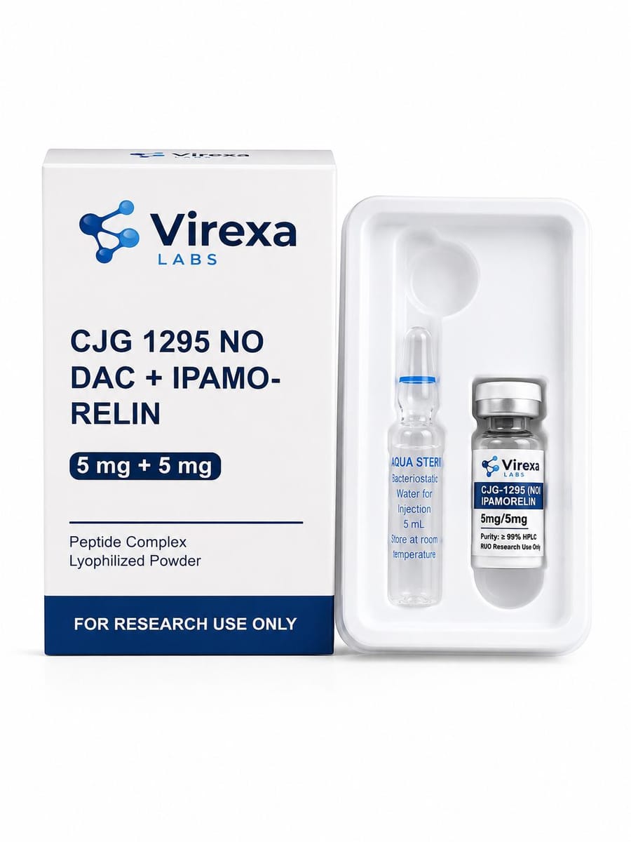 CJC-1295 + Ipamoreline 5 + 5 mg – onderzoekspeptide, Virexa Labs