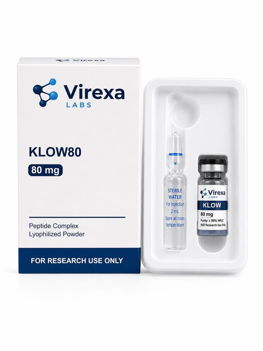 Glow 80 80 mg – onderzoekspeptide, Virexa Labs