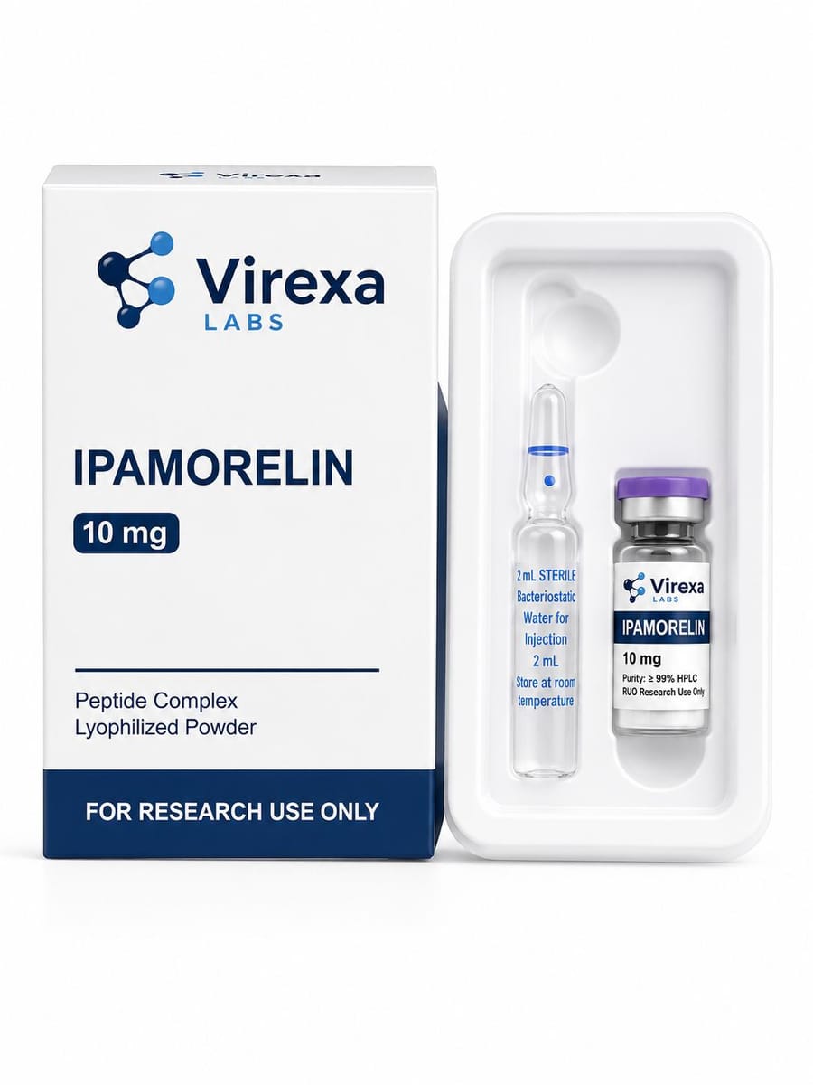Ipamorelin 10 mg – onderzoekspeptide, Virexa Labs