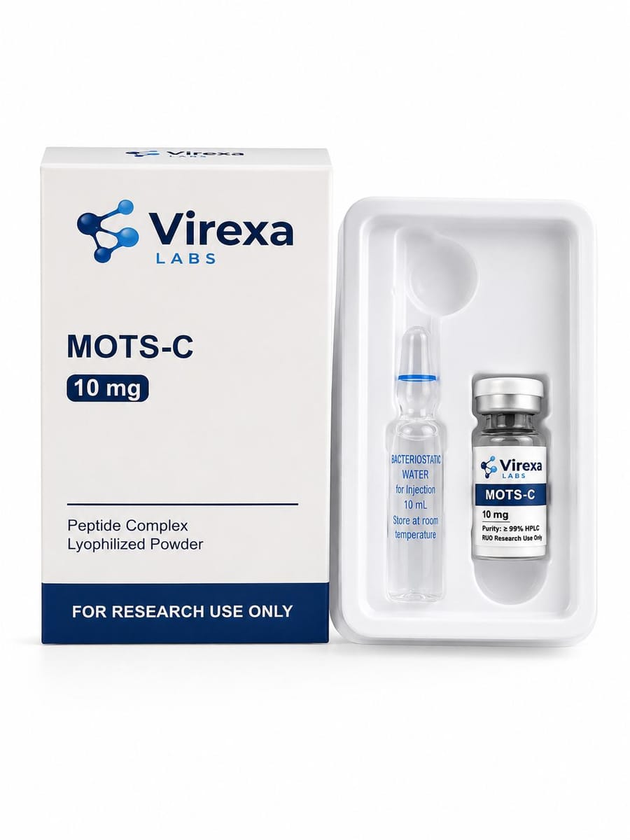 MOTS-C 10 mg – onderzoekspeptide, Virexa Labs