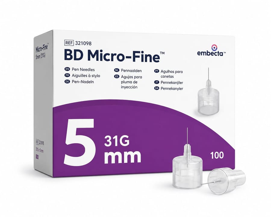 Ultra-Fine Pennaalden 31G 5MM (100 stuks) – onderzoeksbenodigdheid, Virexa Labs