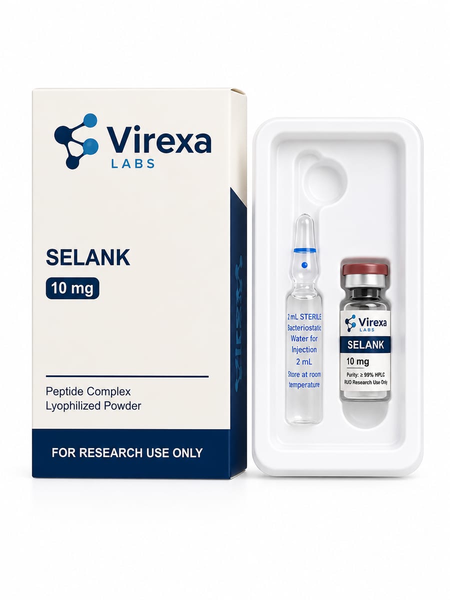 Selank 10 mg – onderzoekspeptide, Virexa Labs