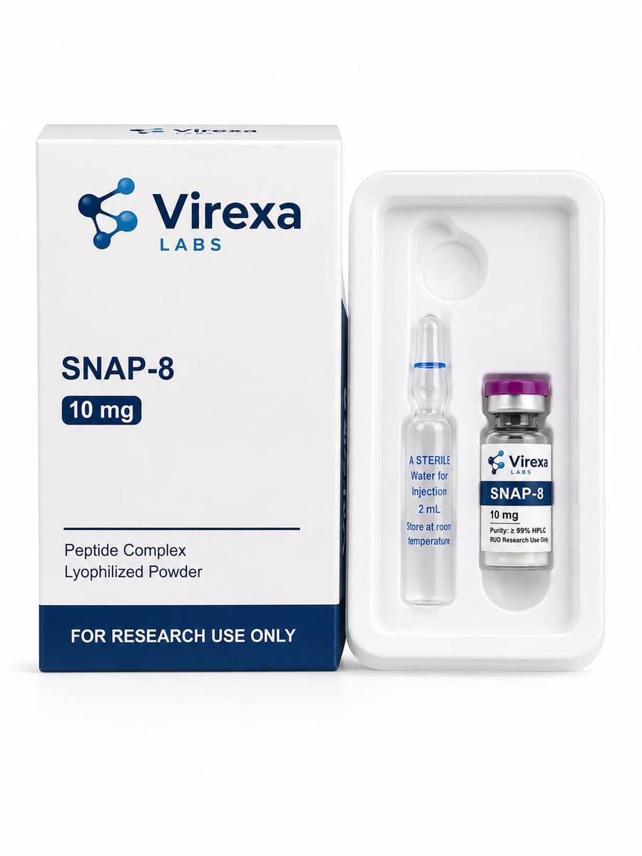 SNAP-8 10 mg – onderzoekspeptide, Virexa Labs