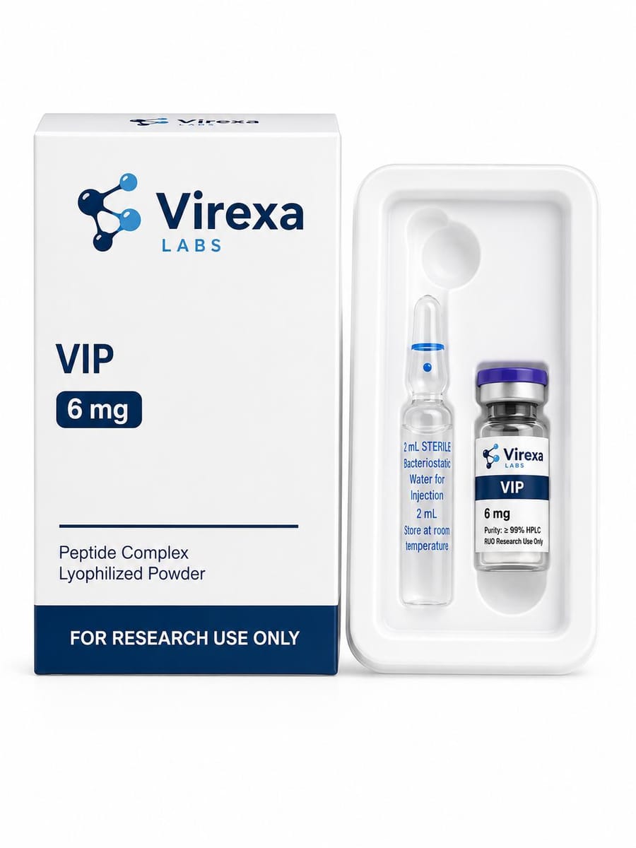 VIP 6 mg – onderzoekspeptide, Virexa Labs